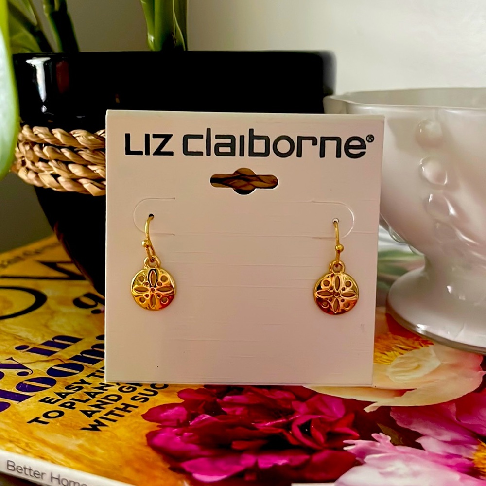 Liz Claiborne gold earrings